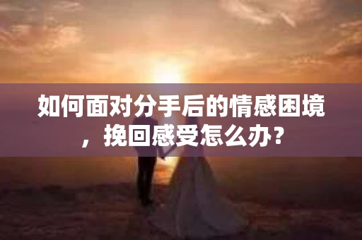 如何面对分手后的情感困境，挽回感受怎么办？