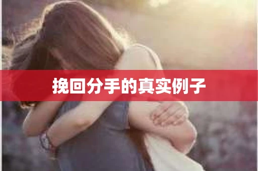 挽回分手的真实例子