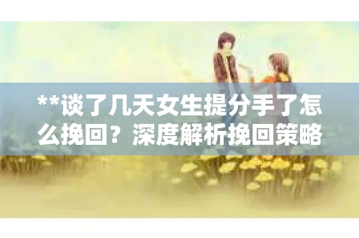 **谈了几天女生提分手了怎么挽回？深度解析挽回策略**