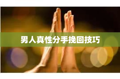 男人真性分手挽回技巧