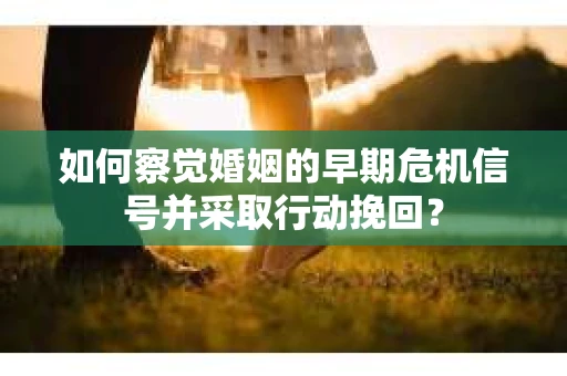 如何察觉婚姻的早期危机信号并采取行动挽回？