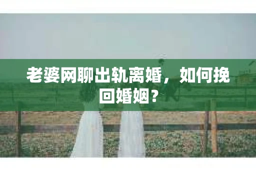 老婆网聊出轨离婚，如何挽回婚姻？