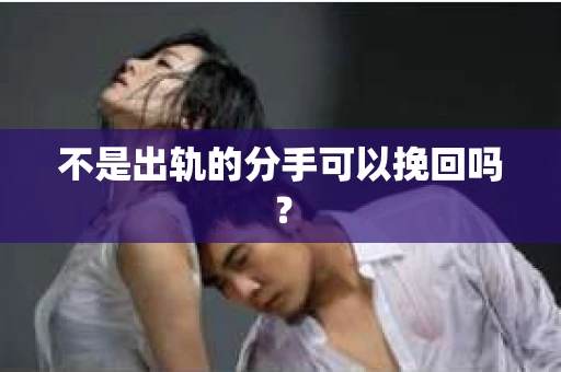不是出轨的分手可以挽回吗？