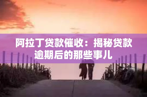 阿拉丁贷款催收：揭秘贷款逾期后的那些事儿