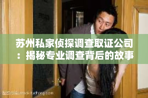 苏州私家侦探调查取证公司：揭秘专业调查背后的故事