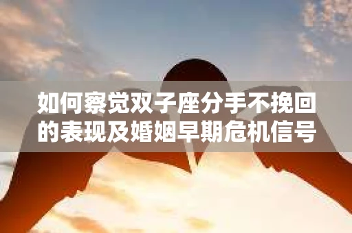 如何察觉双子座分手不挽回的表现及婚姻早期危机信号？