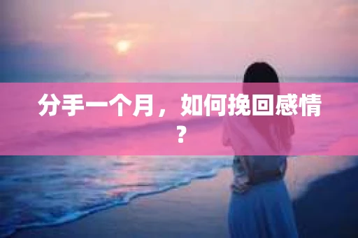 分手一个月，如何挽回感情？