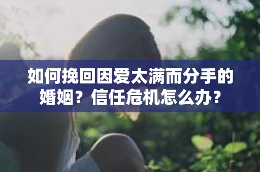 如何挽回因爱太满而分手的婚姻？信任危机怎么办？