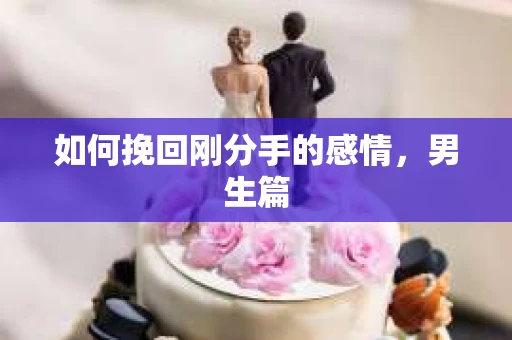 如何挽回刚分手的感情，男生篇