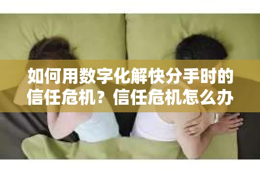 如何用数字化解快分手时的信任危机？信任危机怎么办？