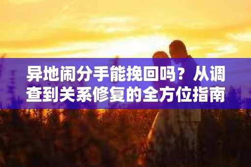 异地闹分手能挽回吗？从调查到关系修复的全方位指南